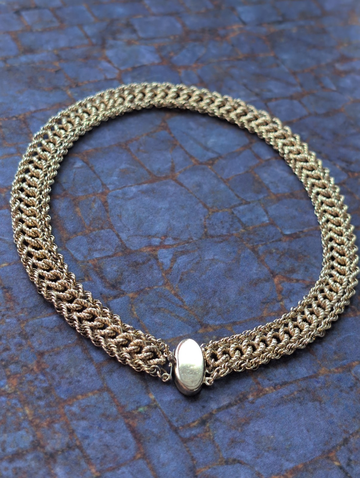 Antique Victorian Gorgeous Gold Filled Choker Necklace ( stamped )