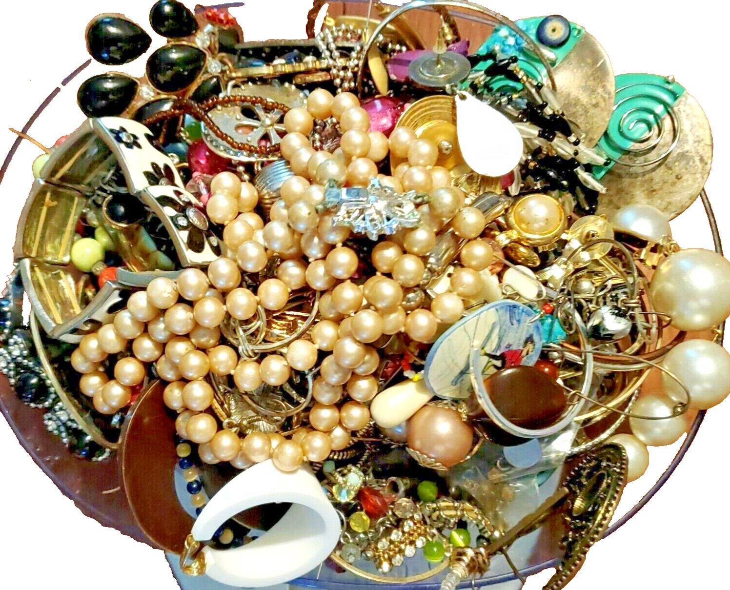 Jewelry 1 LB WEARABLE Bulk Lot Estate Vintage to Modern Costume-#FT5558