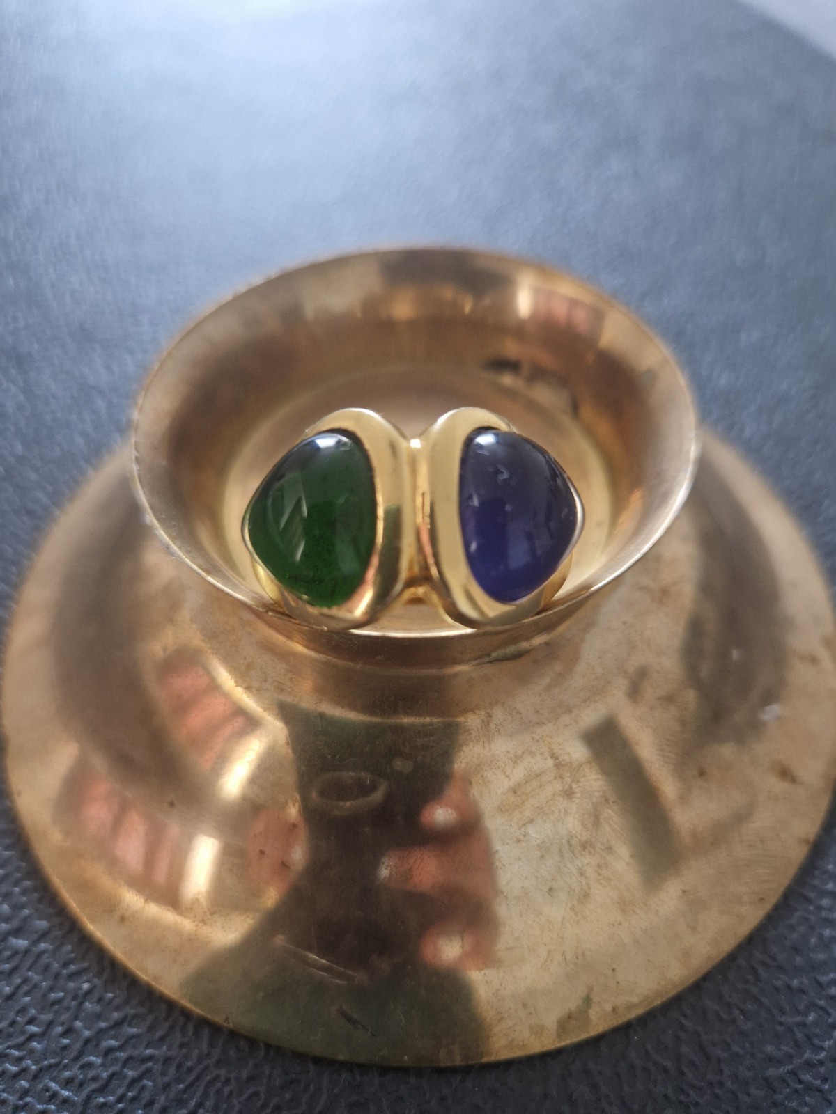 Rare Vintage Yves Saint Laurent x Gripoix Gold-Tone Ring – Size EU 56 / US 6-6.5