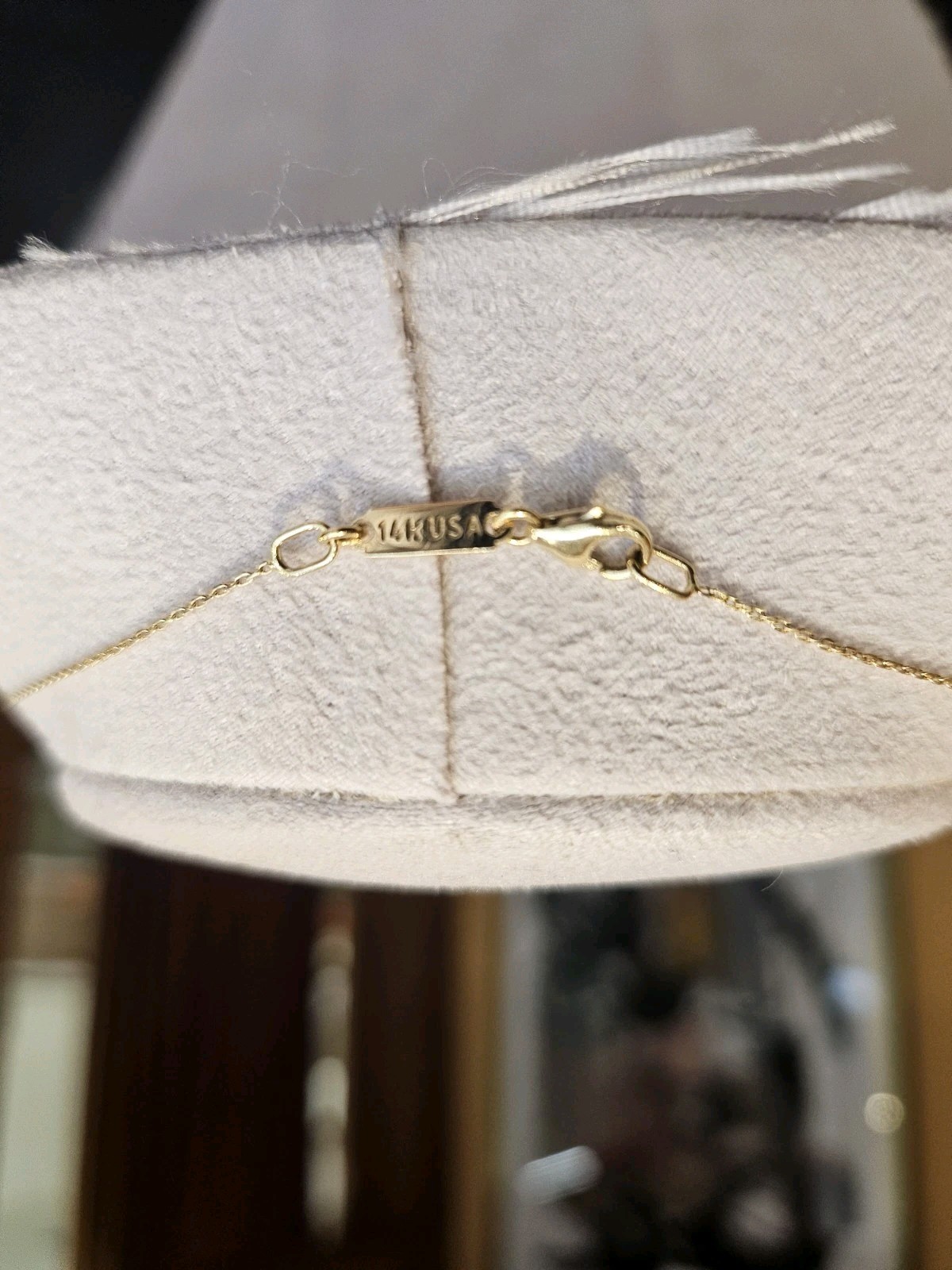 SUZANNE KALAN 14K Yellow Gold with black sapphire necklace. Amalfi series.