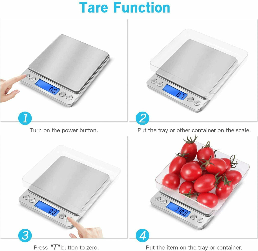 Digital Scale 2000g x 0.1g Jewelry Gold Silver Coin Gram Pocket Size Herb Grain