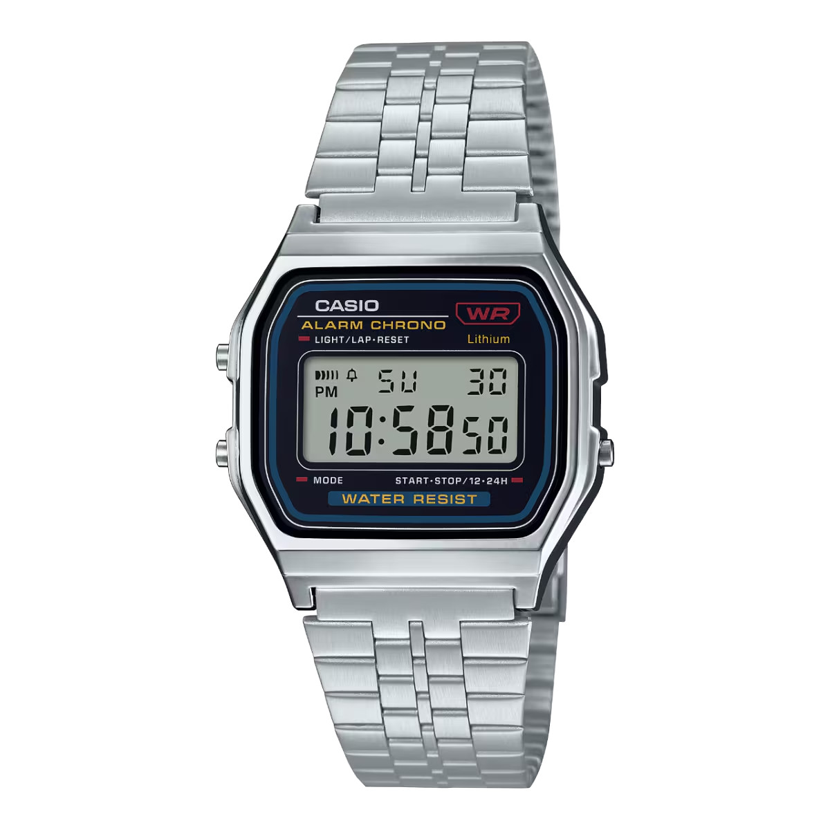 Casio A159WA-N1 NEW Men’s Watch Digital Display Silver Stainless Steel Band