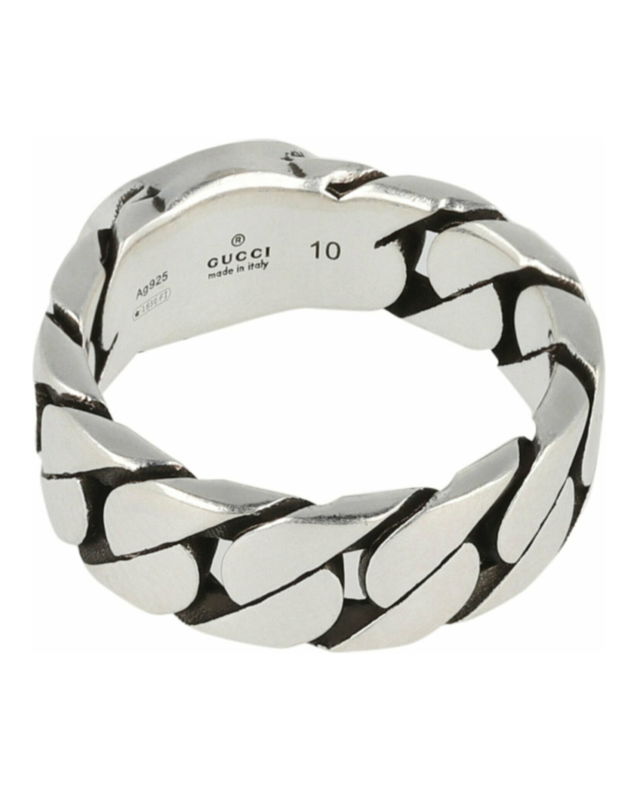 Gucci Unisex-Adult Sterling Silver Interlocking G Ring
