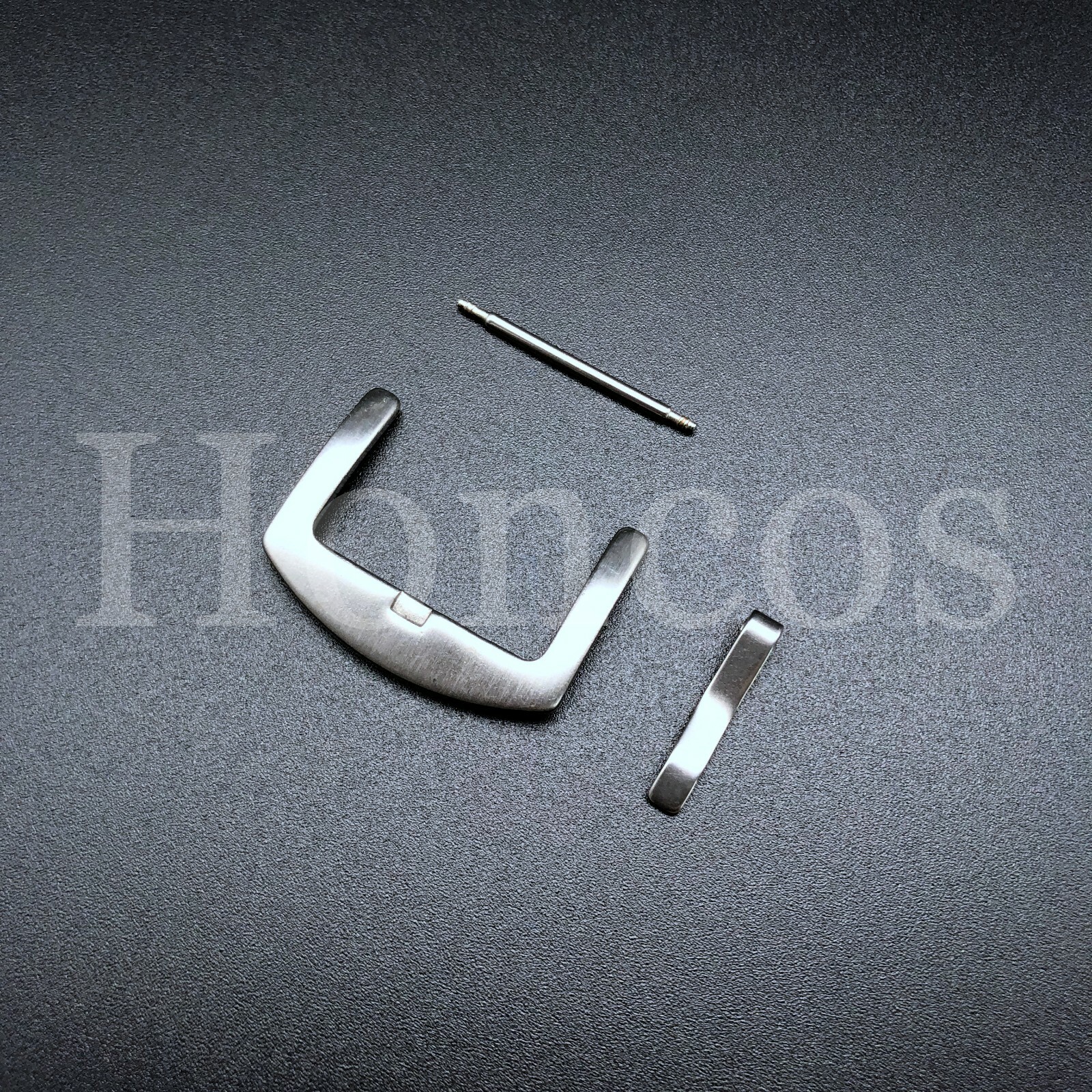 2 X Stainless Steel Watch Buckle Clasp Satin Silver 18mm Brushed Dive Tang