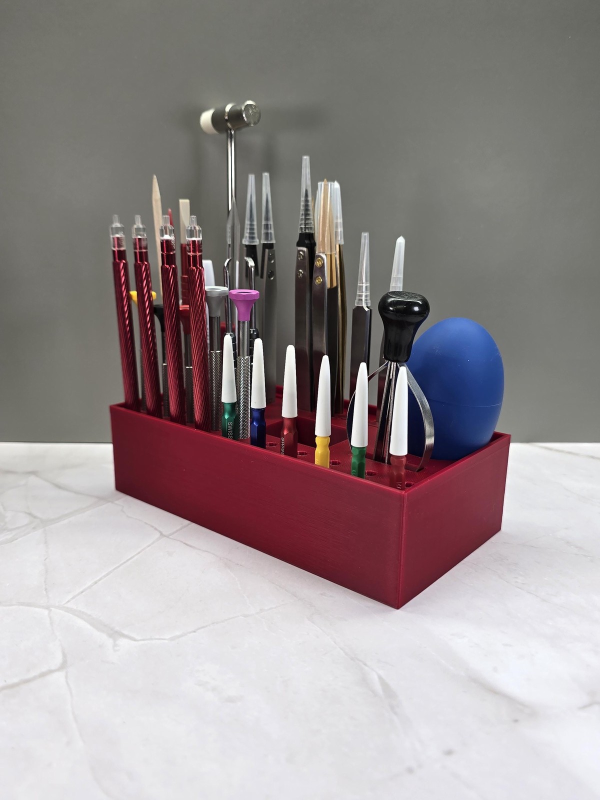 Watchmaker Tool Organizer Holder with 45 Slots fits Bergeon Dumont and Most