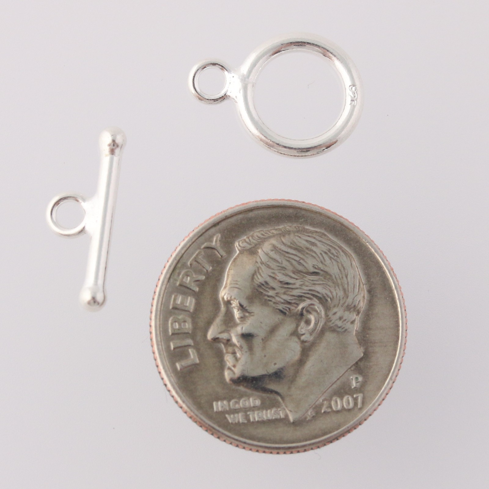NEW Ring & Toggle Clasp Sterling Silver Jewelry Findings Making Repair Crafting