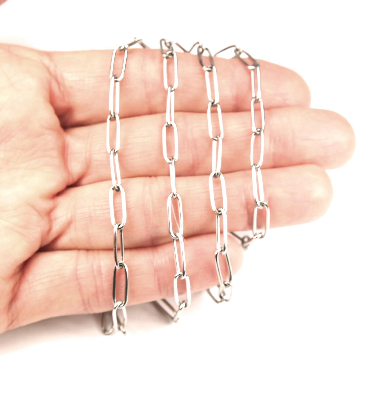 Sigil of Lilith Necklace, Custom Paperclip Chain, Waterproof Stainless Steel