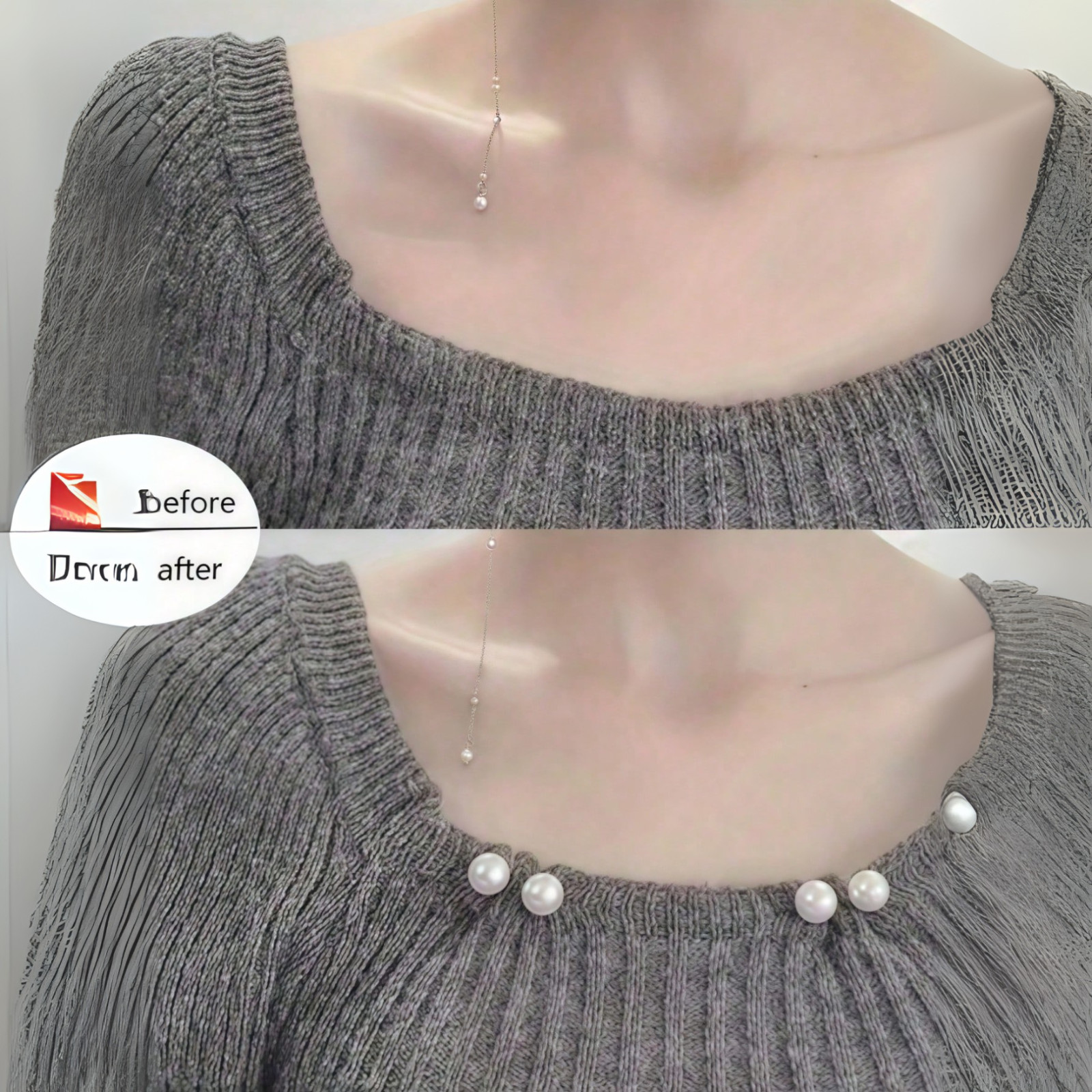 Faux Pearl Brooch Pins 3p Women Pearl Pin Sweater Shawl Clips DIY Craft Supplies