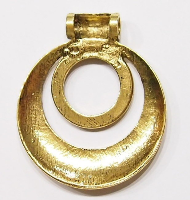 4 of 30mm Round Antique Gold Victorian Deco Flower Large Pendant Setting 68x57mm