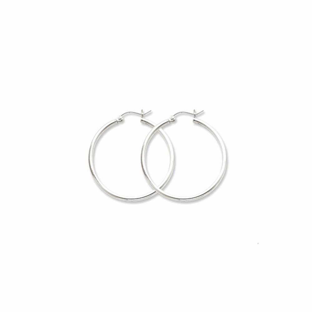 925 Sterling Silver 2MM Hoop Earrings-Unisex French Lock Hoop Earrings 10MM-80MM