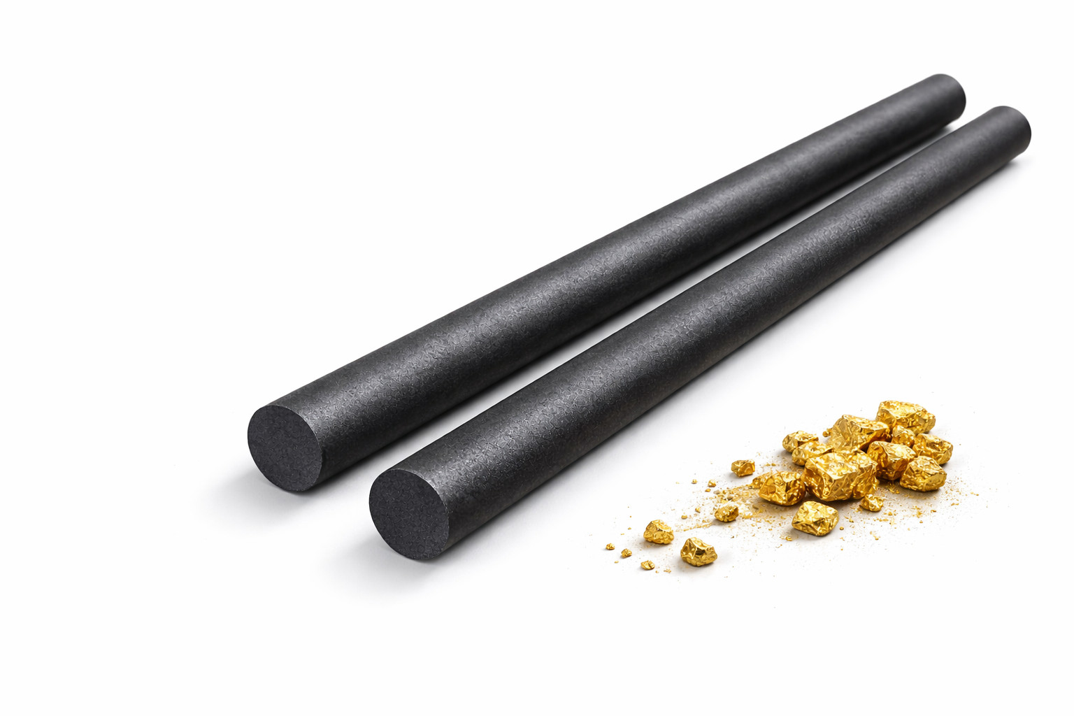 12″ Graphite Stirring Rod – Gold, Silver & Precious Metal Melting – 3/8″ or 1/2″