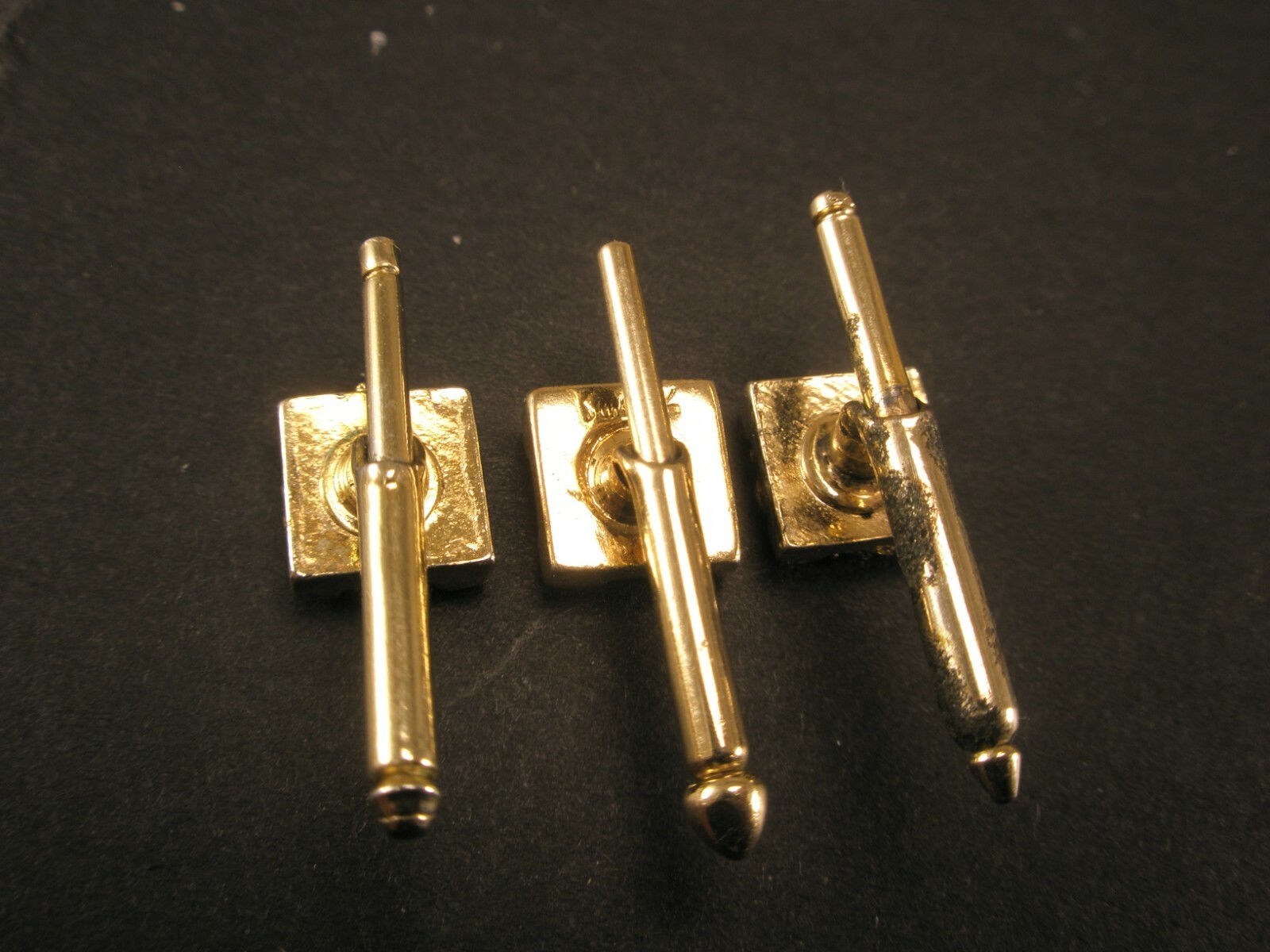 5/16″ Gray Square Mother of Pearl Vintage Formal Tux Prom Shirt Studs set c364