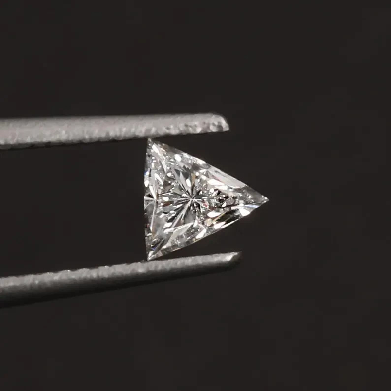 CERTIFIED 1.05 Ct Earth-Mined Natural Diamond traingle cut LOOSE VVS1/ 6 mm