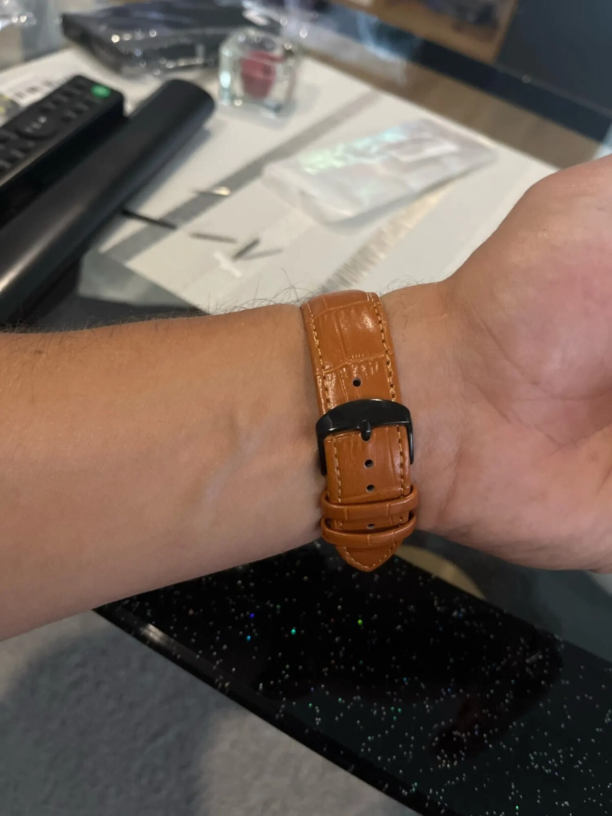 16mm 18mm 20mm 22mm 24mm Genuine Leather Wristband Watch Strap Band Bracelet