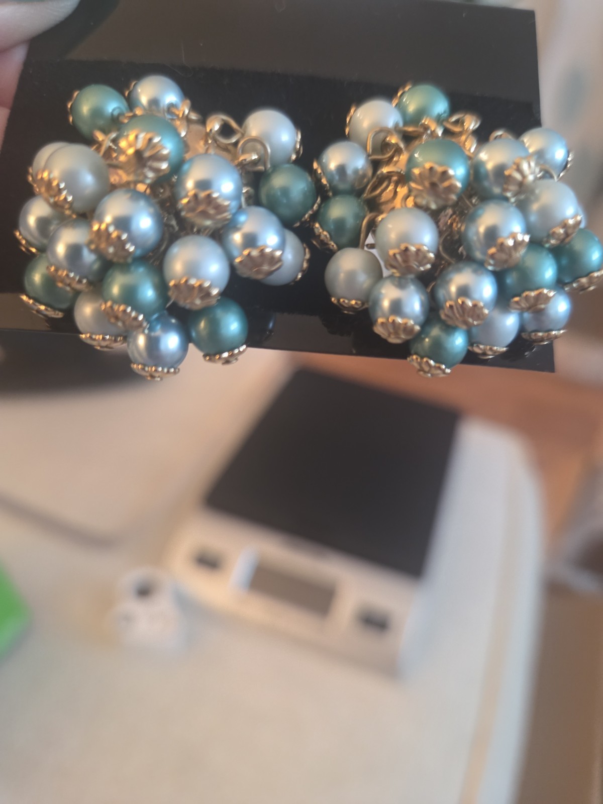 Vintage 1/20th 14kt Gold Filled Pearl Cluster Earrings
