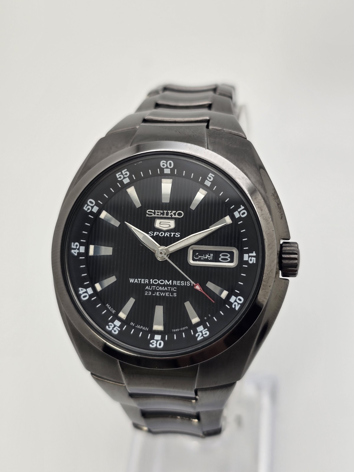 Seiko 5 Sports SNZD49J1 Black Automatic Men’s Watch – Very Good Condition Japan