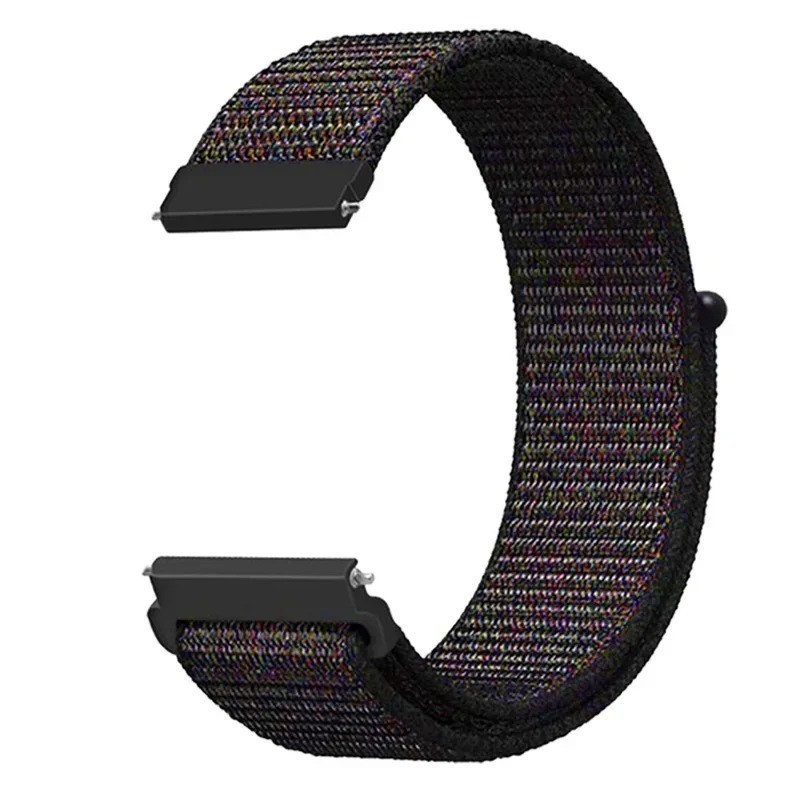 20mm 22mm Woven Nylon Sport Loop Watch Band Strap W/ Quick Release Spring Pins