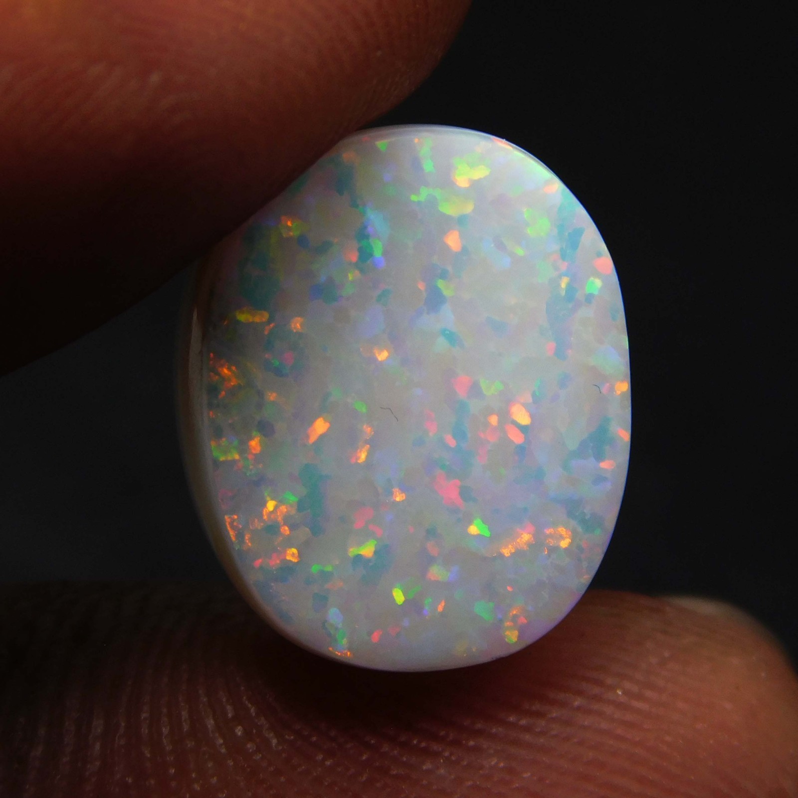 Natural 5.00 Ct AAA Australian Multi-Fire Opal Certified Stunning Gemstone