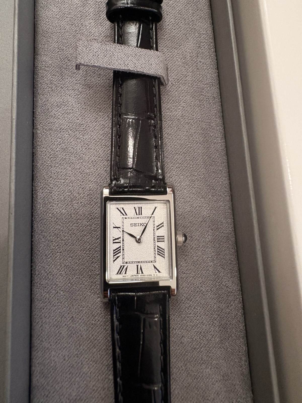 Seiko Selection Nano Universe SSEH001 Quartz Silver Leather Women’s Watch ZJP