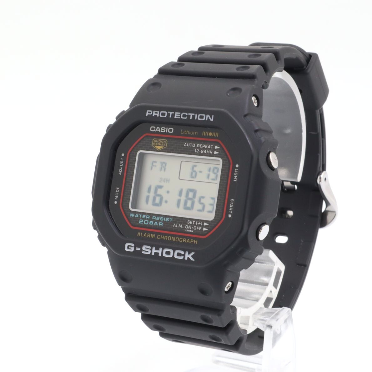 Very Good Condition Casio G-SHOCK Watch Reprint Model Quartz Black Red Men’s