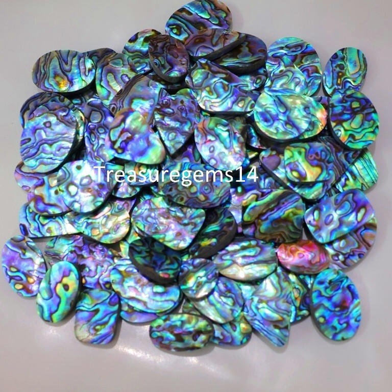 250 Crt WHOLESALE LOT MERMAID ABALONE SHELL CABOCHON GEMSTONE AAAA