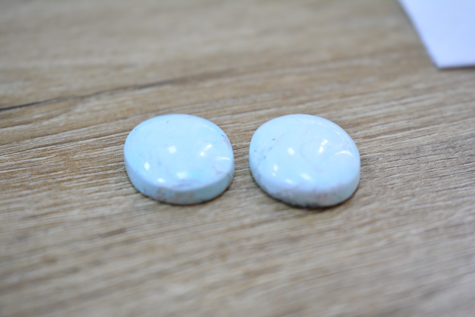 Rare Natural Armenian Turquoise Pair – 35.5 Carats, 2 in 1 lot