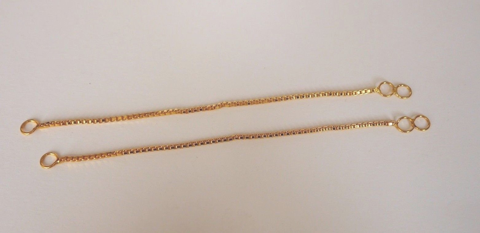 18ct Gold Extension Safety Necklace/Bracelet/ Chain Extender GOLD PLATED