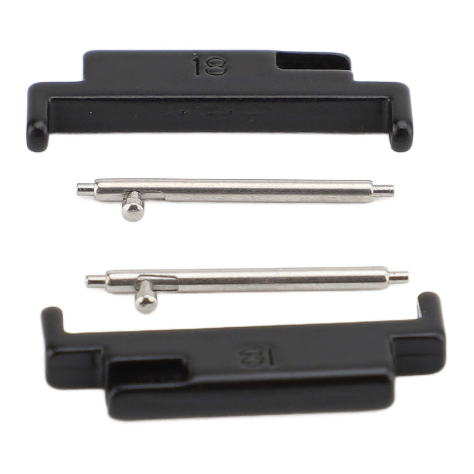 1 Pair Metal Watch Band Adapter Watch Strap Connection Adapter Stainless Steel
