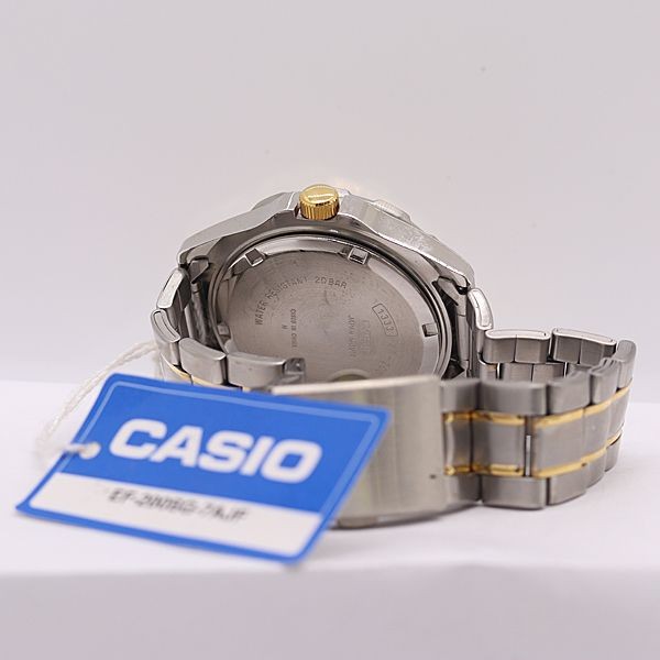 Condition Working Casio 1333 EF 200 QZ White Dial Day Date Men’s Wristwatch 2000