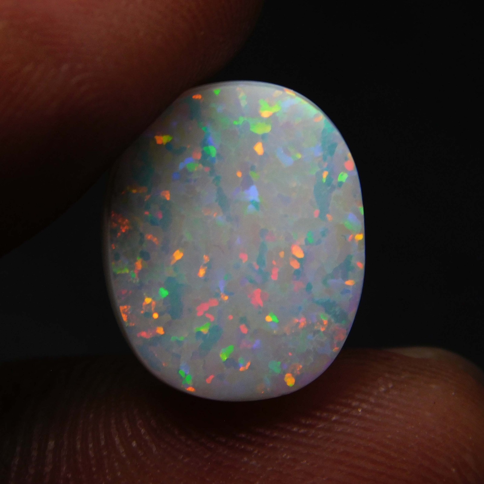 Natural 5.00 Ct AAA Australian Multi-Fire Opal Certified Stunning Gemstone