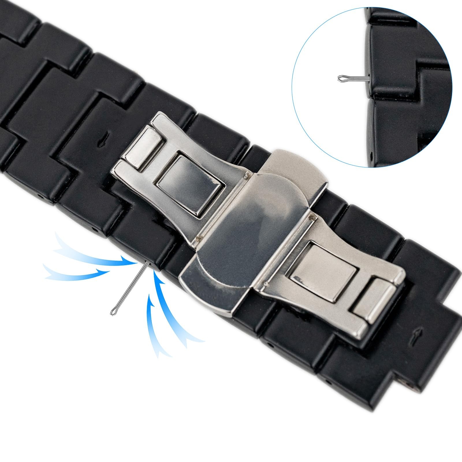 360 Pcs Watch Band Pins 6-23mm Link Cotter Pin 0.8mm x [length]