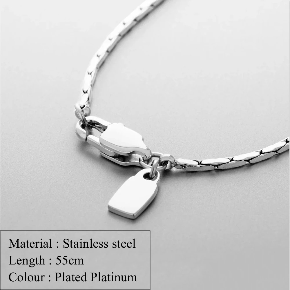 Men’s Jewelry Stainless Steel Non fading Necklace Hip Hop Cuban Chain cadenas pa