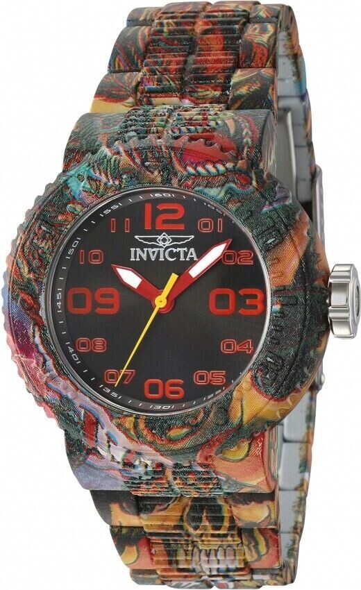 Invicta Women’s 40mm Pro Diver Aqua HydroPlated Graffiti Multicolor Dial Watch