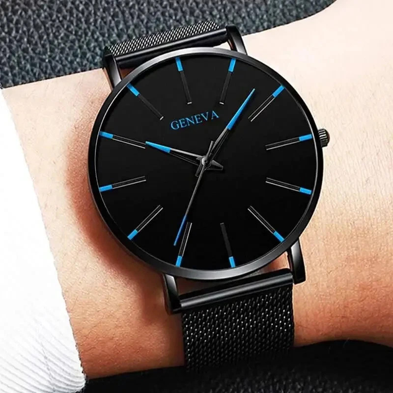 Waterproof Men’s Watch Stainless Steel Quartz Luminous Classic Watches Business