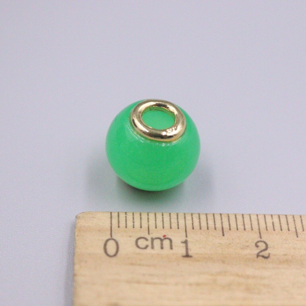 GP Heating Jade Pendant For Women Female Small Round Bead 路路通 Pendant