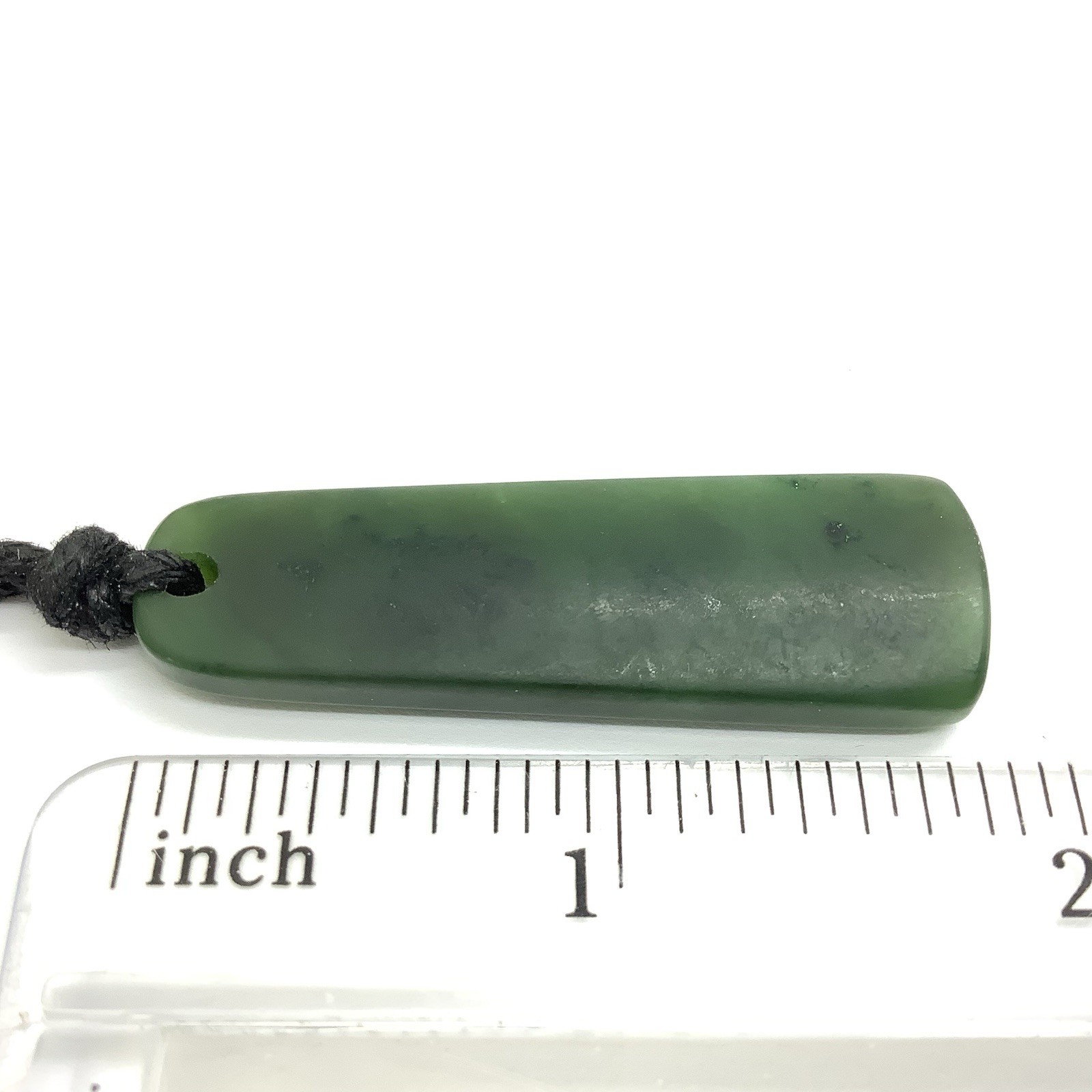 Canadian Jade Pendant Simple Green Nephrite Jade Stone Necklace BC Canada