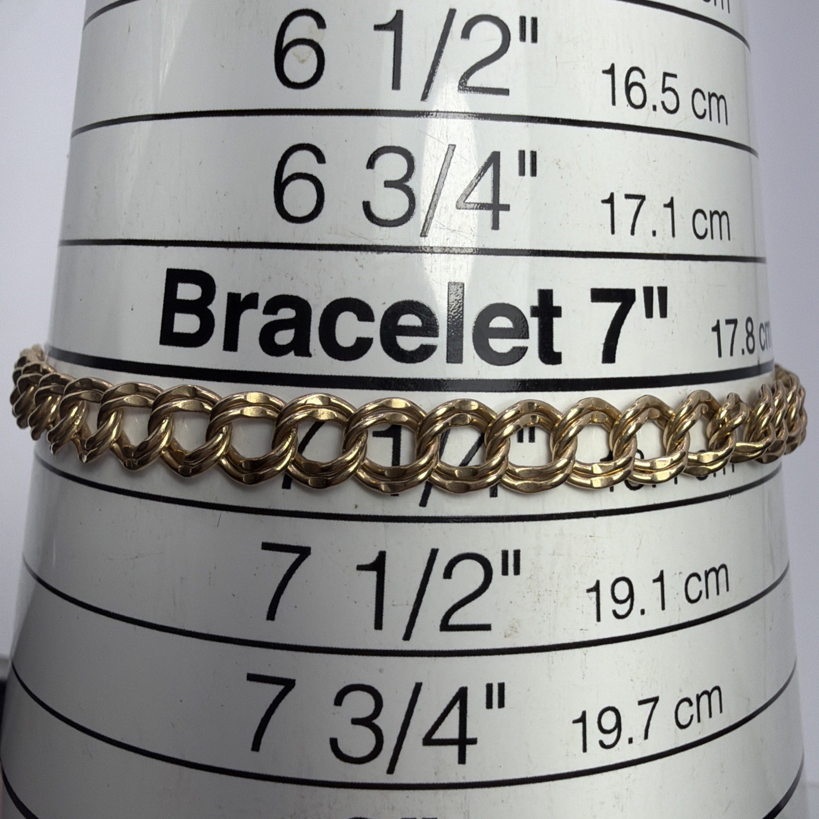 James Avery 14k Yellow Gold Double Curb Link Charm Bracelet 7.25” ~ 7.4g