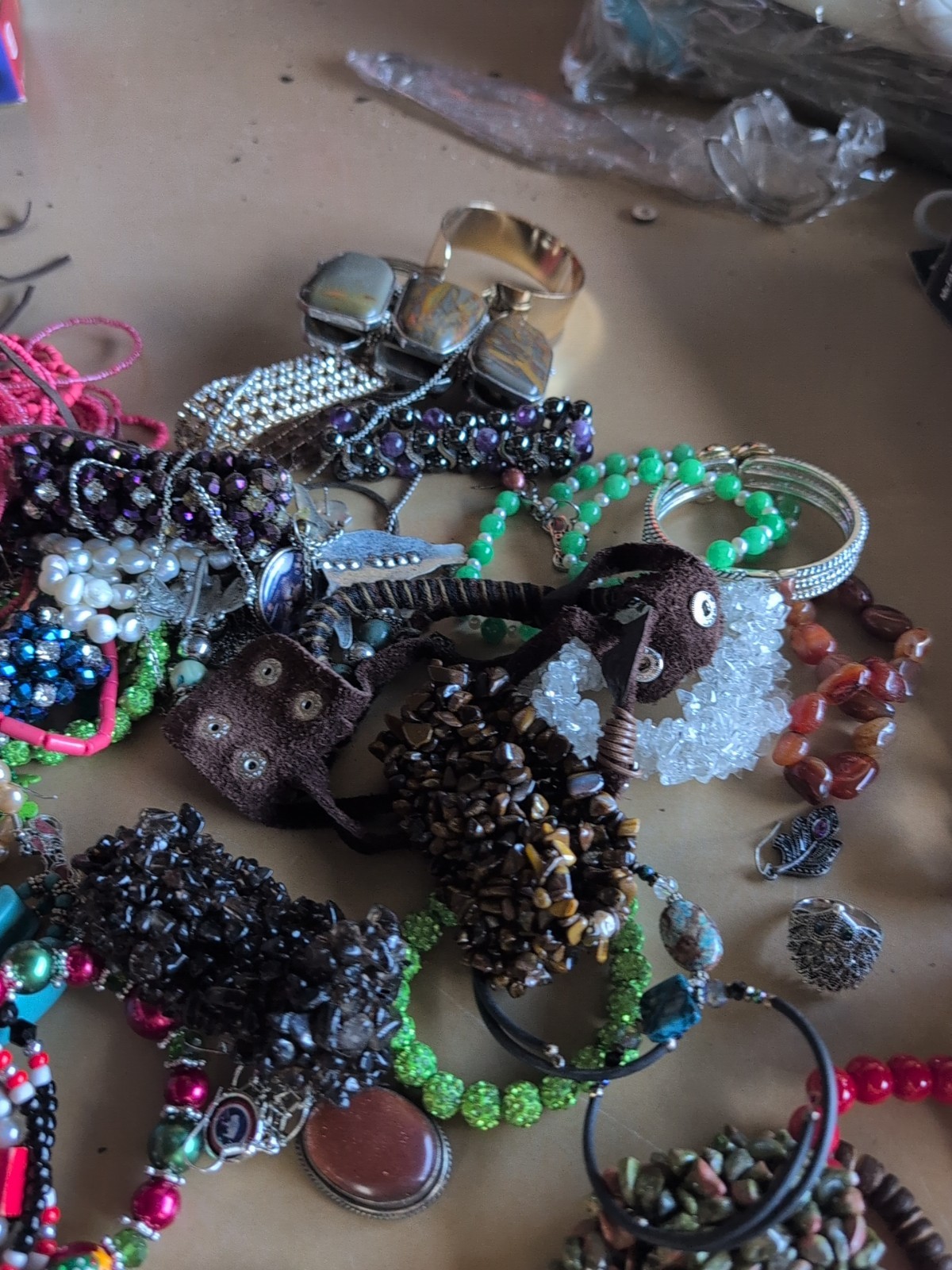 HUGE Vintage to Now ALL UNSEARCHED Jewelry Lot Wearable Craft Estate Find 4lbs