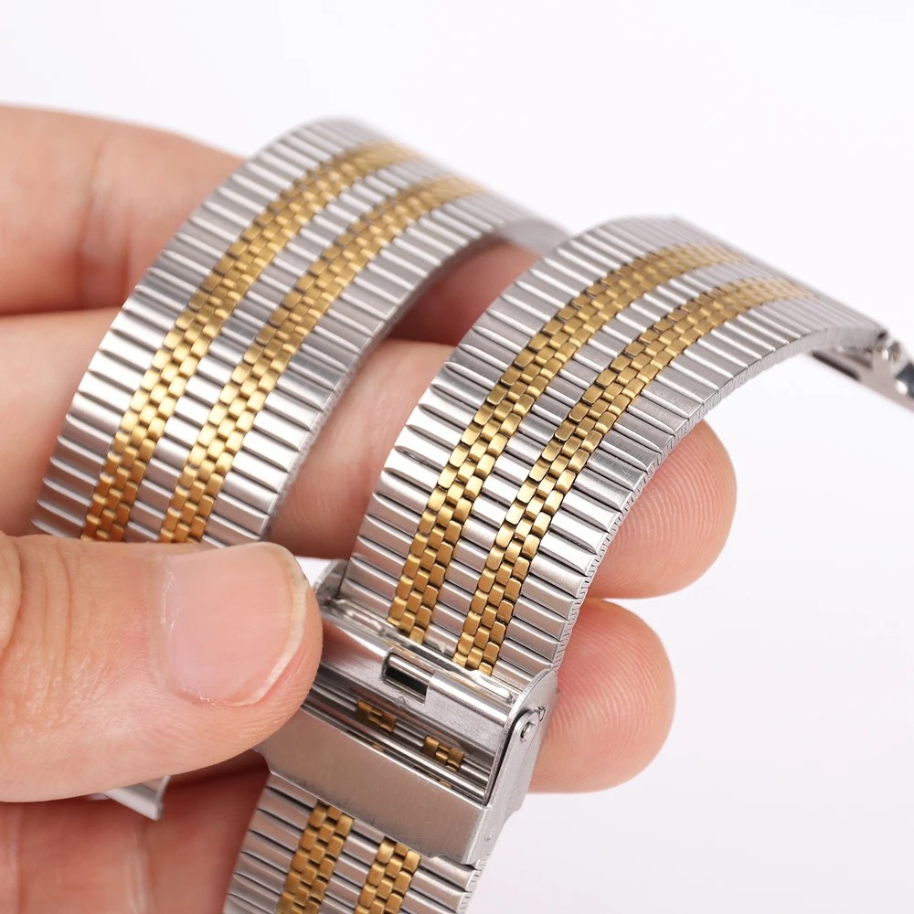 18/20/22mm Metal Watch Band Strap Replacement Stainless Steel Wrist Bracelet