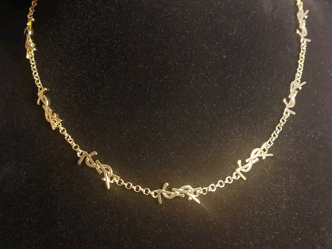 YVES SAINT LAURENT CHOKER NECKLACE – Box Included
