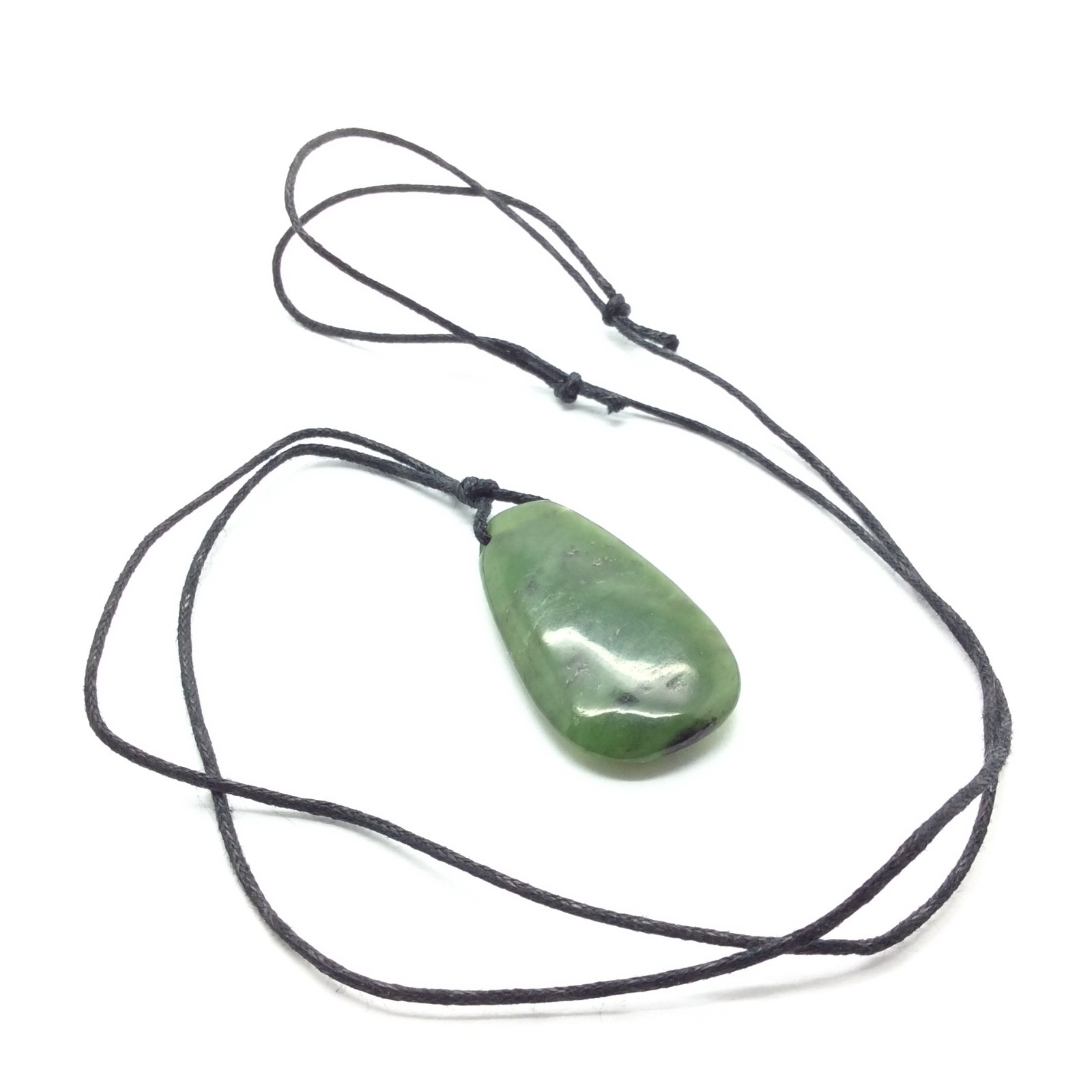 Canada Jade Drop Pendant Green Nephrite Jade Stone Necklace British Columbia #1