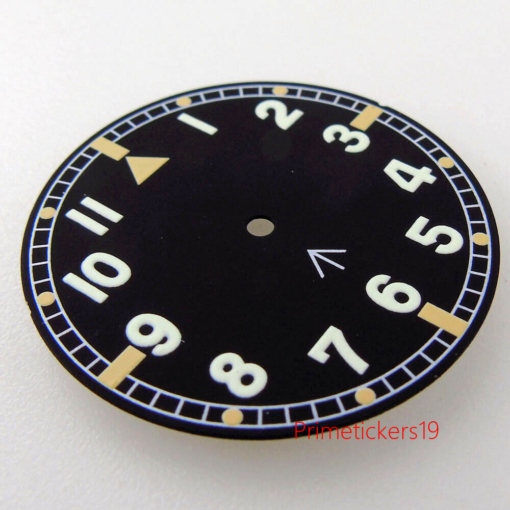 33.6mm Black Watch Dial Hand Set Fit for NH35 NH36 ETA2824 2836 MIYOTA82 DG2813