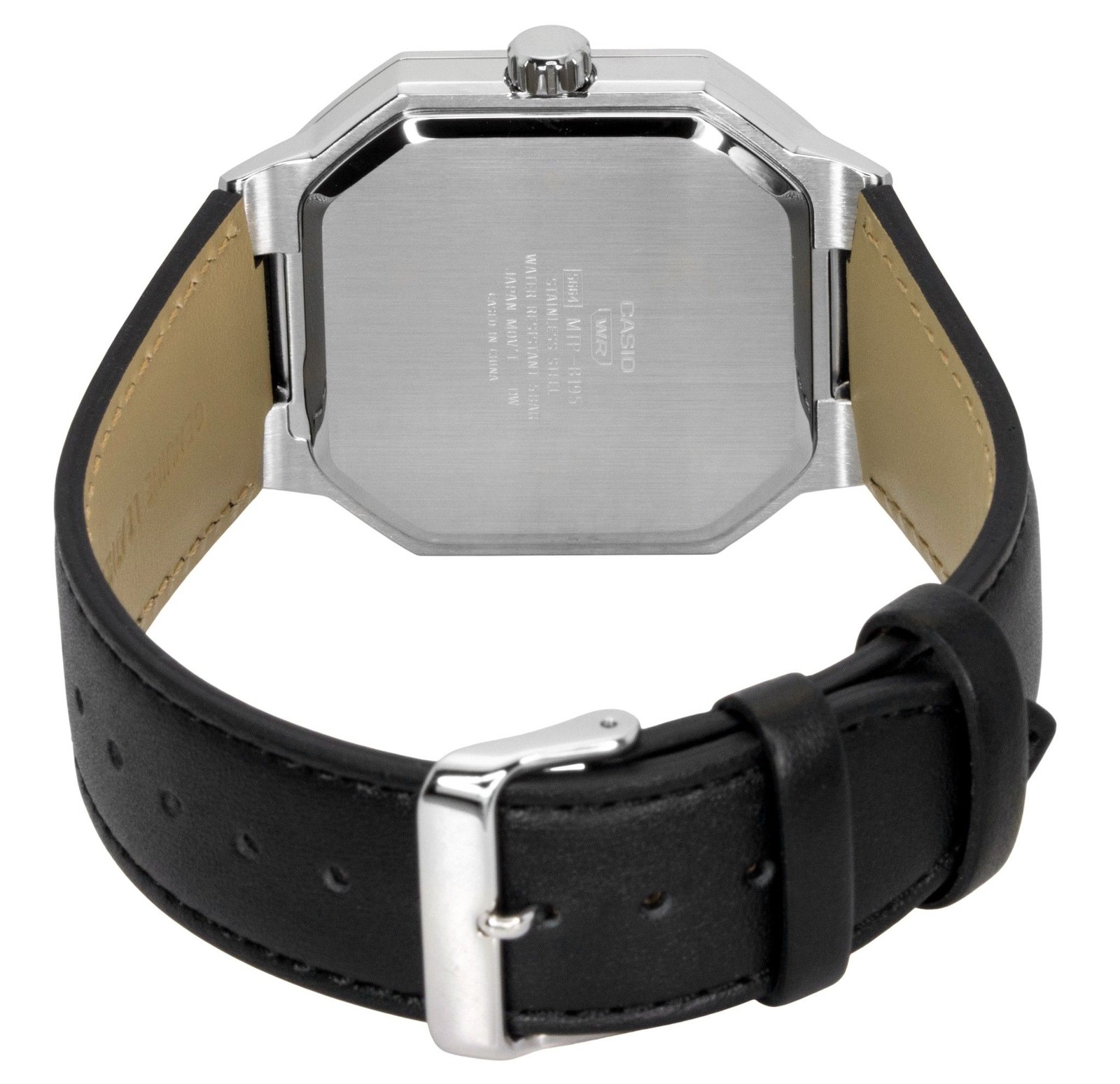 Casio Analog Leather Strap Black Dial Quartz MTP-B195L-1AV Men’s Watch