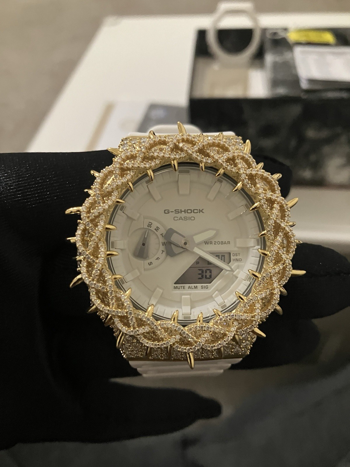 Moissanite G-SHOCK Casio W/Box Papers