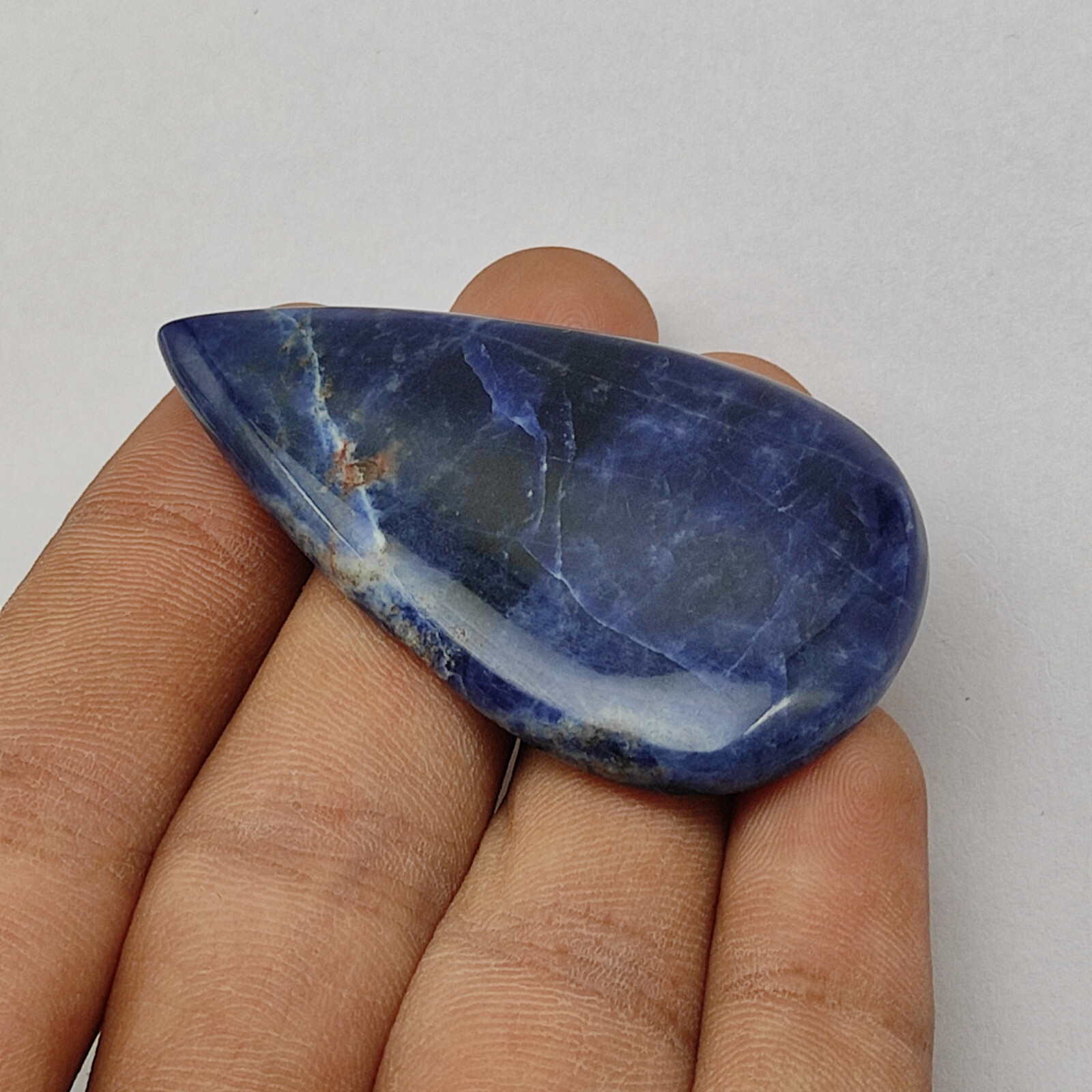 Natural blue sodalite cabochon handmade designer loose gemstone jewelry M7337