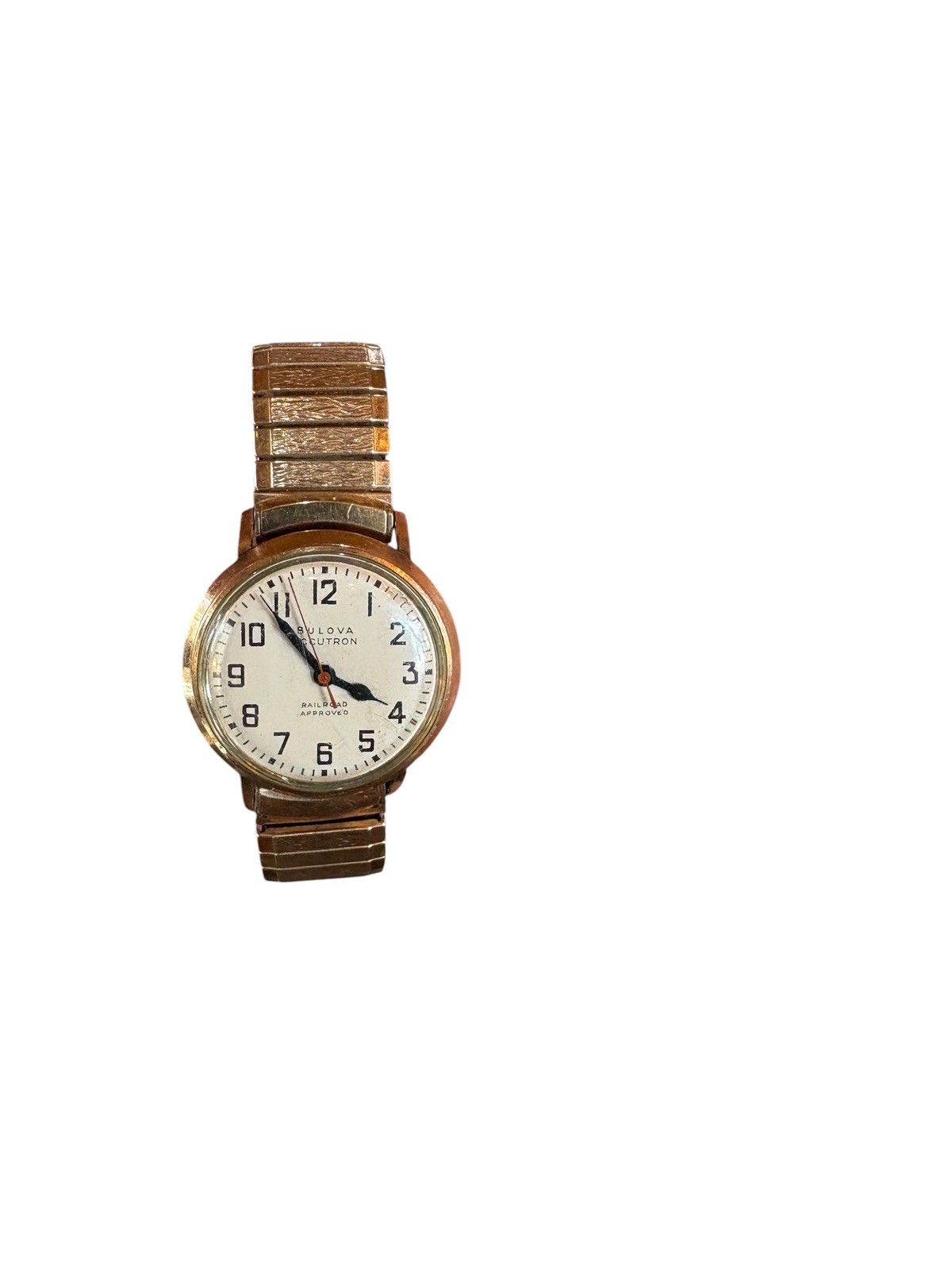 Bulova Accutron Railroad Approved 214 35mm Gold-Plated Bezel Vintage