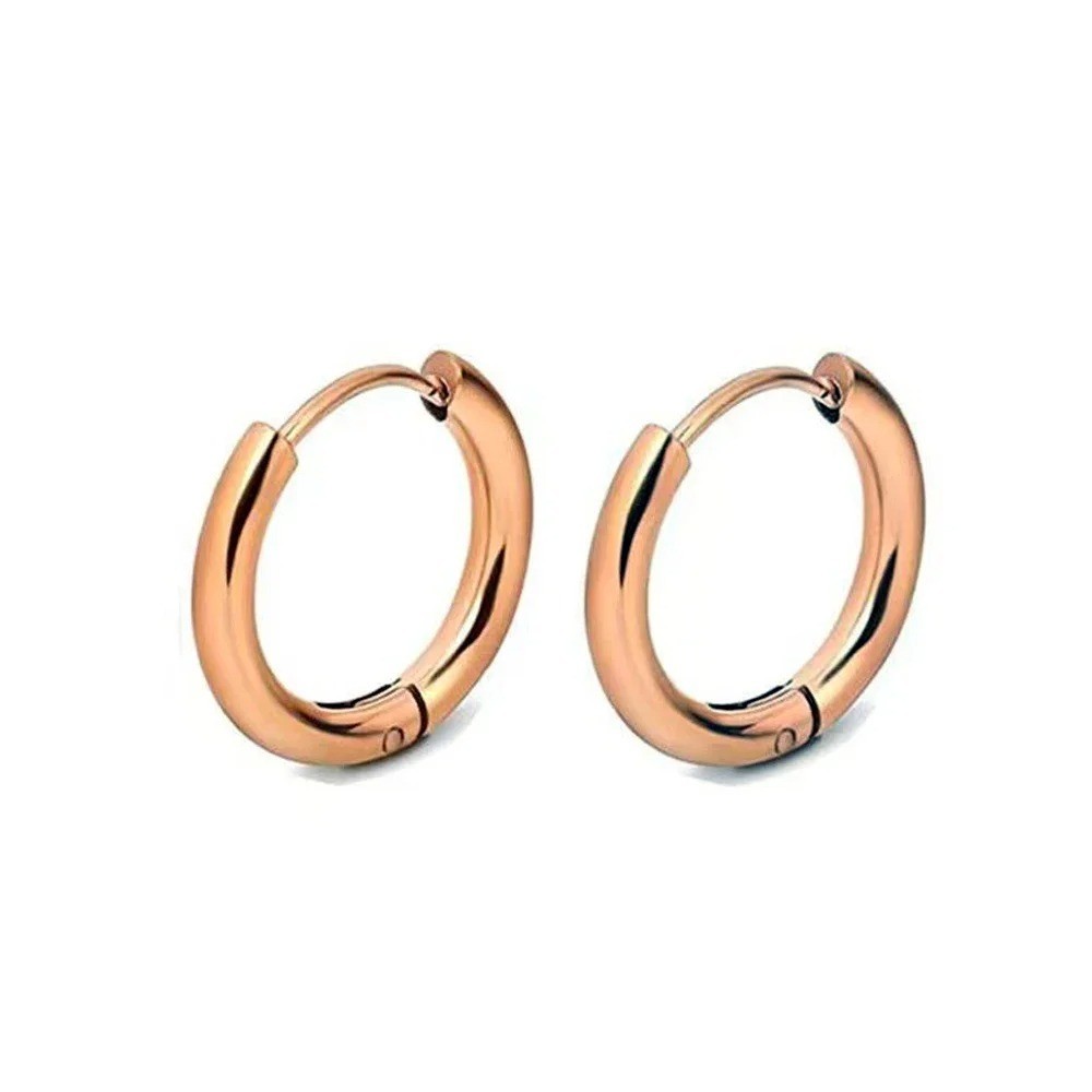 Stainless Steel Huggie Hoop Earrings Unisex Fashion Jewelry For Women, Men