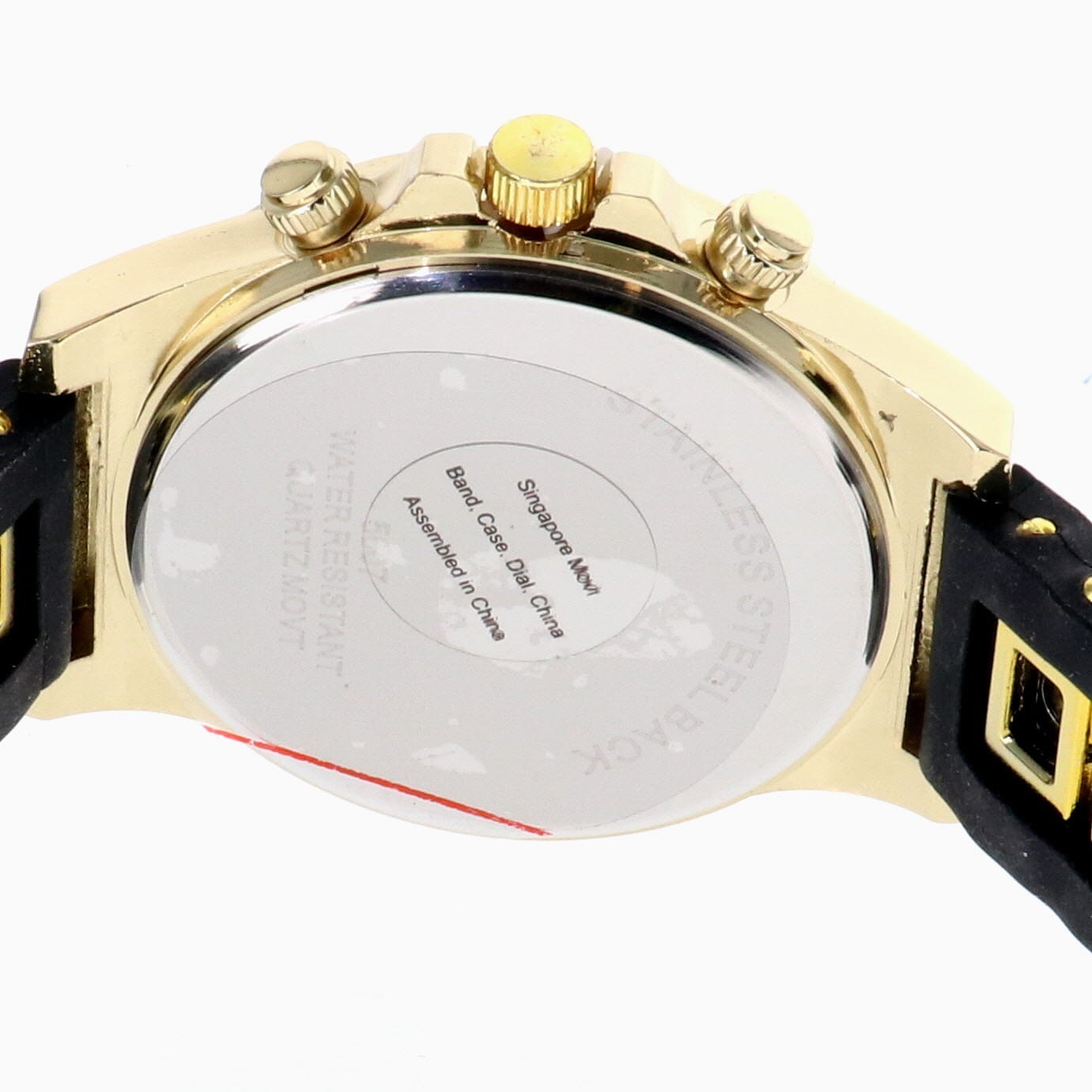 Men’s Hip Hop Watch Iced Bling Rapper Big Stones Silicone Band Luxury Fashion