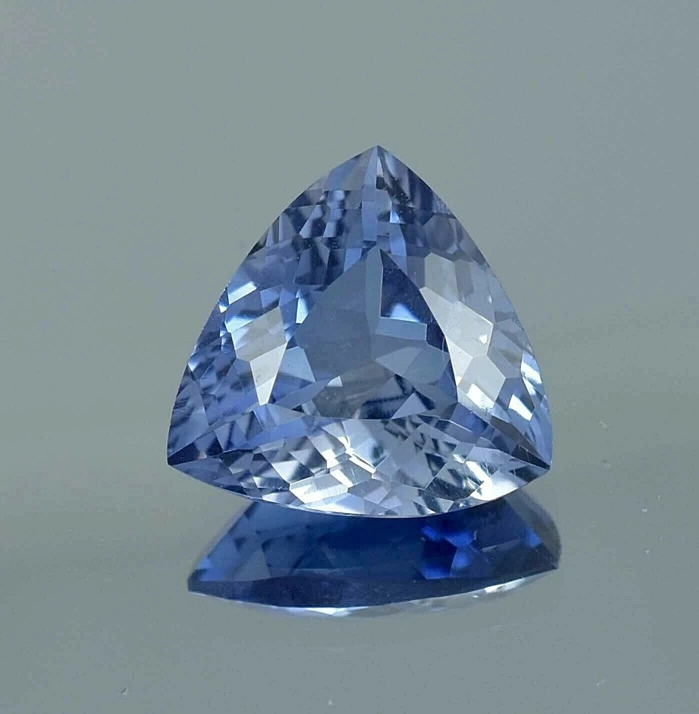 11.75 Ct Trillion Cut Lab-Created Blue Sapphire Certified Loose Gemstone