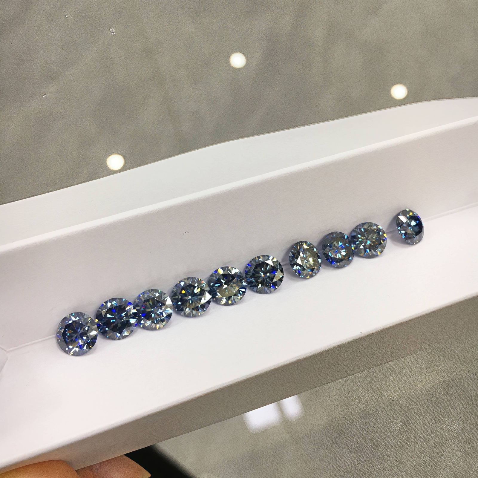 GRA Certified Loose Moissanite Stones D Colorful VVS1 All Sizes